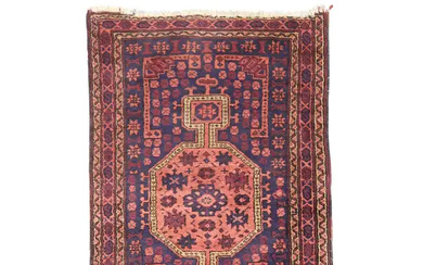 A Persian Zanjan rug, last quarter 20th century, geometric design on a...