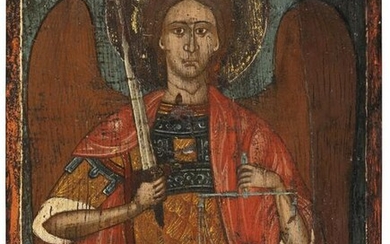 A SMALL ICON SHOWING THE ARCHANGEL MICHAEL