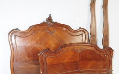 A Victorian 19th century French Louis XV style walnut three ...