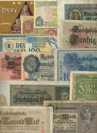 A group of World Banknotes