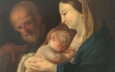 A large Late 17th / Early 18th Century Italian Master - The Holy Family.