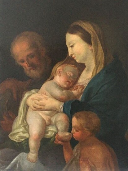 A large Late 17th / Early 18th Century Italian Master - The Holy Family.