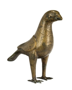 A large bronze bird of prey, India,...