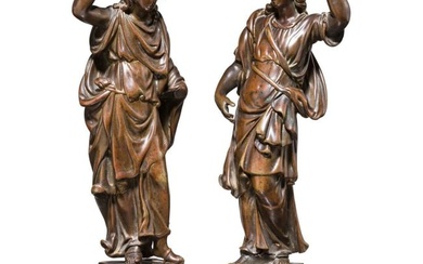 A pair of fine Italian or French Renaissance bronzes, circa 1600