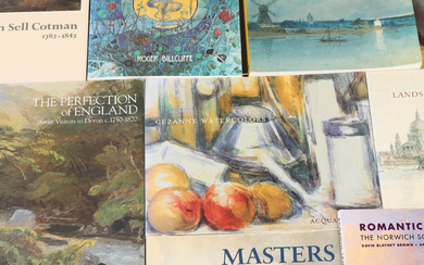 A set of 14 books about watercolour painters, second half of the 20th century.