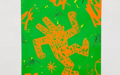 AIIROH (1987) - Chromantic Haring Dog - Tribute to Keith Haring