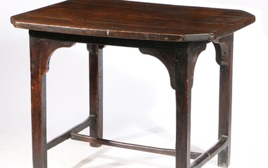 AN OAK 18TH CENTURY OAK CENTRE TABLE, WELSH, CIRCA 1700-30. ...