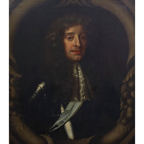 After Sir Peter Lely (1618-1680) Portrait of James II Oil on...