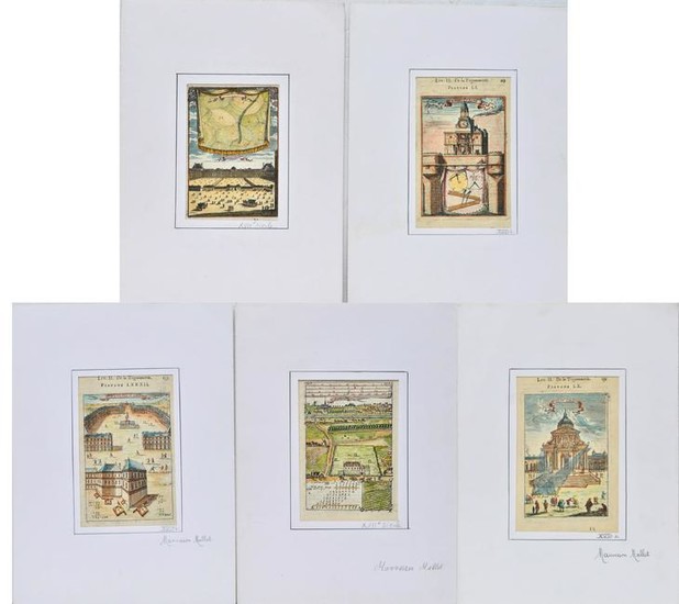 Alain Manesson Mallet Bookplate Engravings, 5