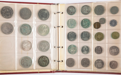 Album with world coins starting from 19th century, incl. USA...