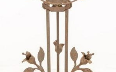 American Arts & Crafts Wrought Iron Planter Stand