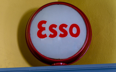An Esso Gas Pump Globe