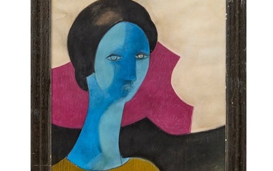 Andre Minaux (attrib.), pastel on paper, c. 1968