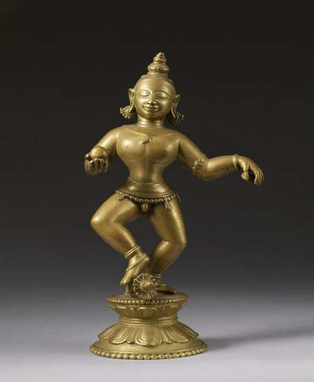 Arte Indiana A bronze figure of Balakrishna India