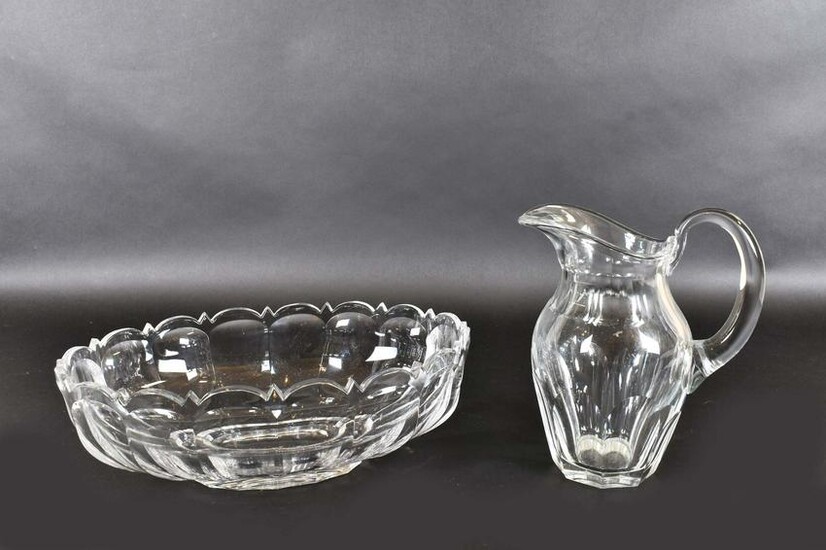 BACCARAT COLORLESS GLASS PITCHER