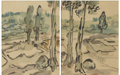 BENODEBEHARI MUKHERJEE (1904-1980) Untitled (Landscapes)
