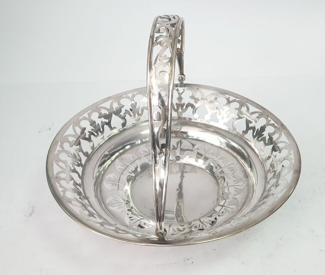 Basket, 24x14cm (1) - .833 silver - Portugal - Mid 20th century