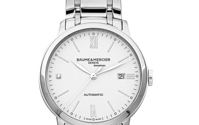 Baume & Mercier Classima M0A10311 - Classima Automatic White Dial Stainless Steel Men's Watch
