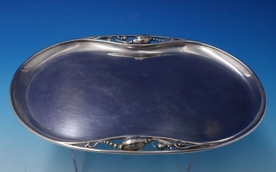Blossom by Georg Jensen Sterling Silver Tray Oval P 10 1/8" x 6 1/2"