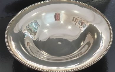 Bowl, 24x5.5cm - .833 silver - Portugal - Mid 20th century