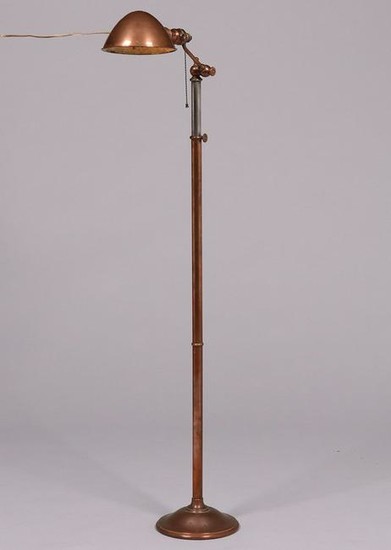 Bradley & Hubbard Brass Floor Lamp c1920