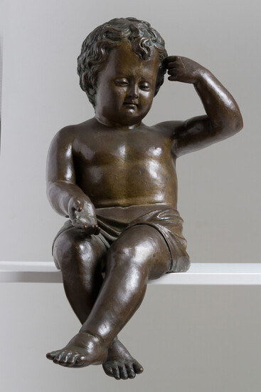 Bronze sculpture 'PUTTO'. 19th century