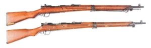 (C) Lot of 2: Arisaka Type 99 Rifles - Duffel-Cut and