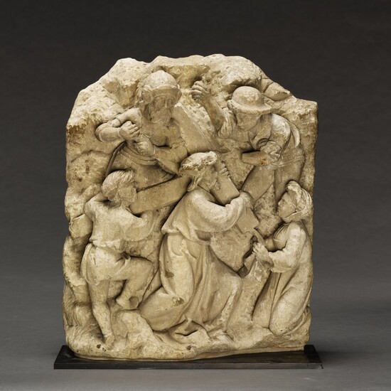 CIRCLE OF ADAM KRAFT (1455- CIRCA 1509) | RELIEF WITH CHRIST CARRYING THE CROSS