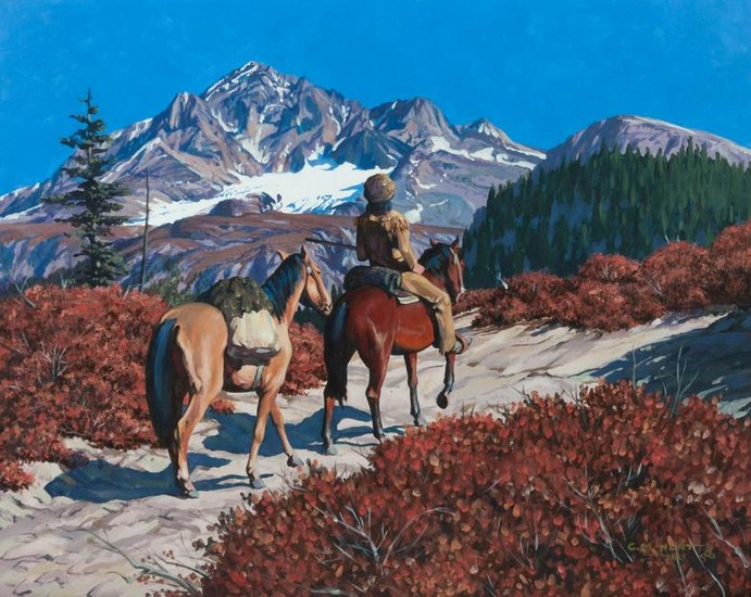 C.M. Hunt (American, 20th Century) Mountain Hunt