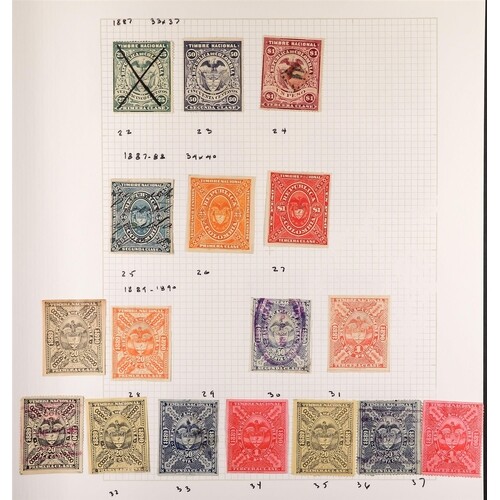 COLOMBIA REVENUE STAMPS COLLECTION largely 19th century issu...