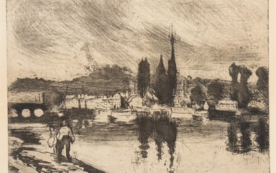 Camille Pissarro (Danish/French, 1830-1903) Vue de Rouen (Cours la Reine), 1884