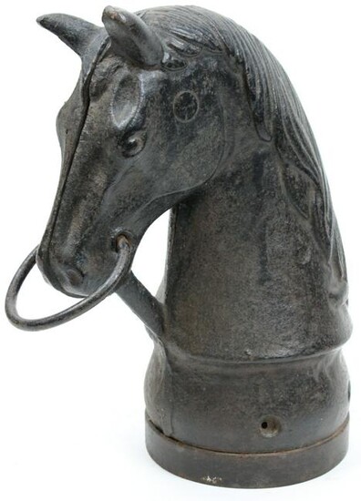Cast Iron Hitching Post Horse Head
