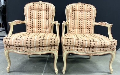 Century Chair Co Vtg Pr French Provincial Chairs