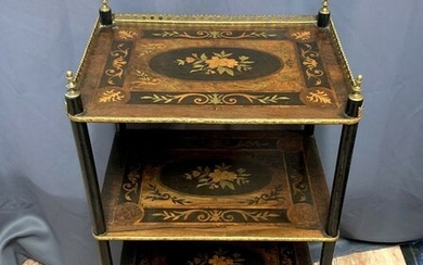 Ceremonial table - Napoleon III period - Wood, In noble wood marquetry - Second half 19th century