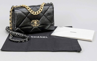 Chanel, Black Quilted 19 Flap