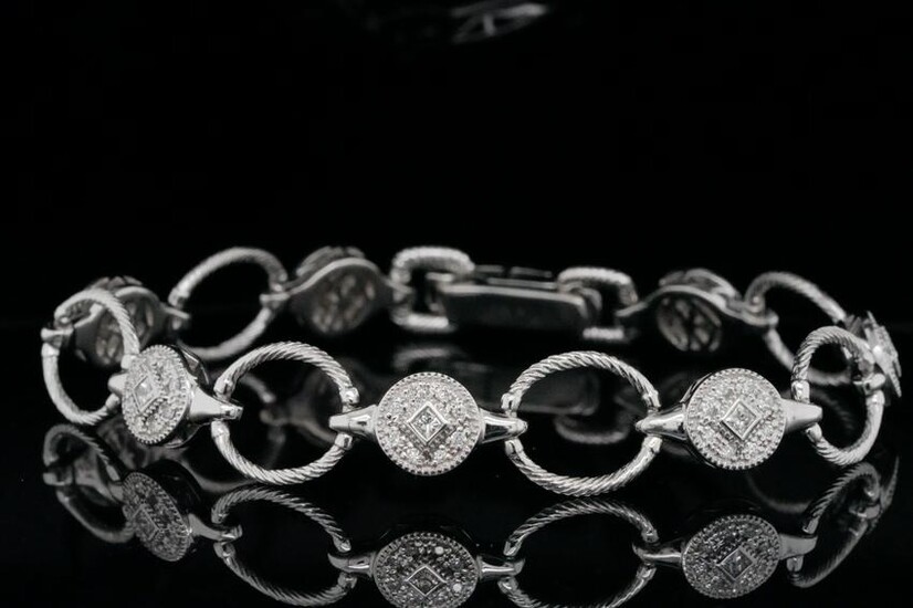 Charriol 0.75ctw SI1-SI2/G-H Diamond 18K Bracelet