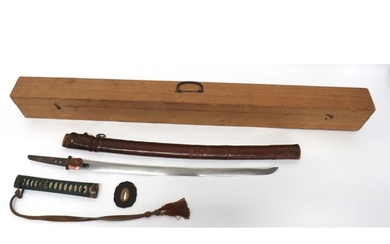 Civilian Katana Sword Used In Military Service 22 1/2 inch, ...