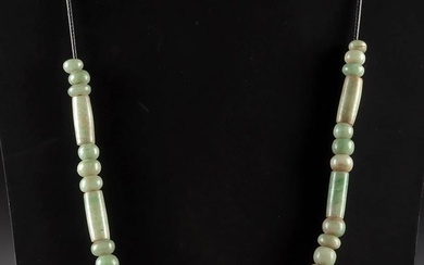 Colima Beaded Necklace (Jade & Greenstone)