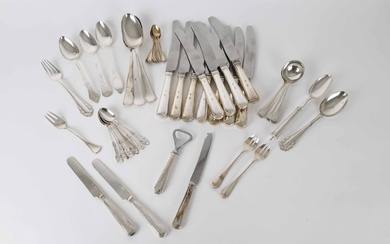 Collection mixed silver cutlery (43)