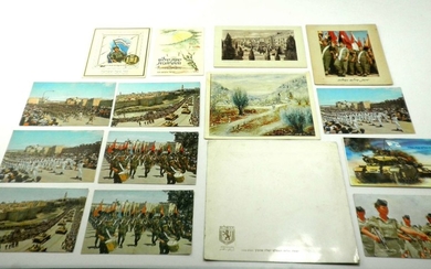 Collection of 13 Old Israeli Shana Tovas, among them one dedicated by Esther Rubin
