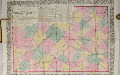 "Cooke's Map of the Routes to the Virginia Spring's Giving All the Routes & Distances on the VA Central R.R. from Richmond on the Orange & Alexandria R.R..."