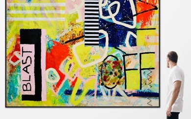 Cristine Balarine - BLAST OFF! _ XXL original abstract painting