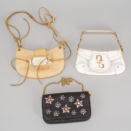 DOLCE GABBANA, 3 pieces, small handbags