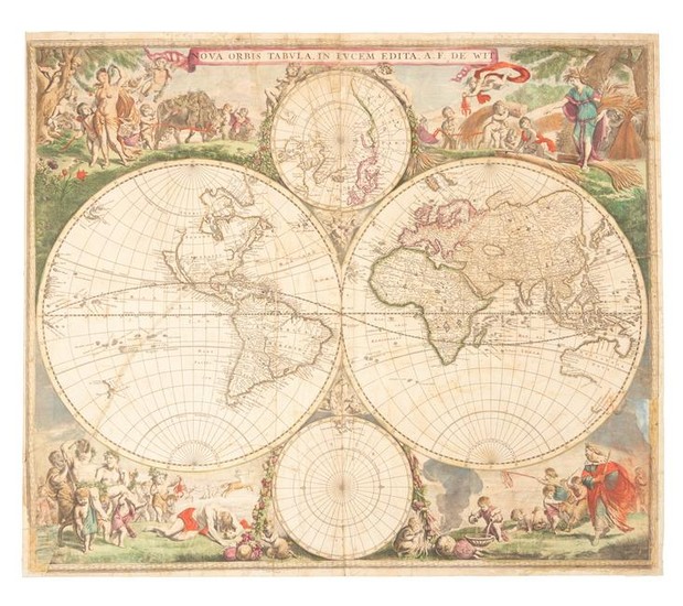 De Wit's striking world map c.1670