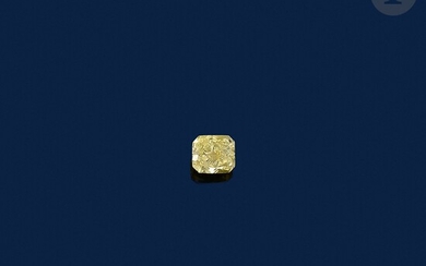 Diamant rectangulaire jaune sur papier pesant... - Lot 95 - Ader