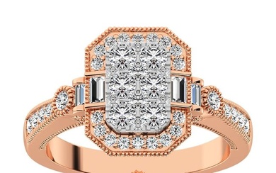 Diamond 7/8. Ct.Tw. Engagement Ring in 14K Two Tone Gold