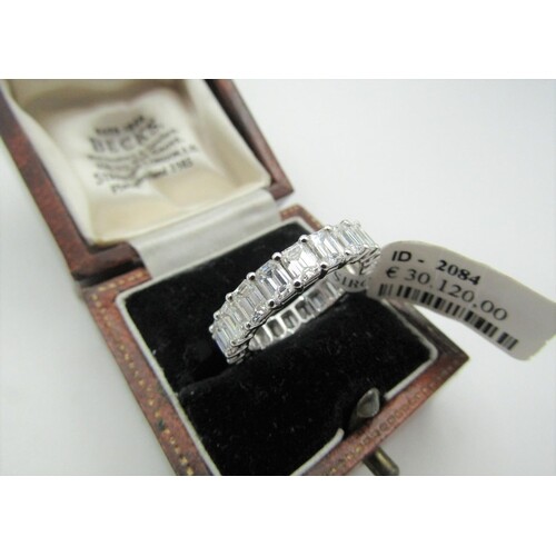 Diamond Set Ladies Full Eternity Ring Mounted on 18 Carat Wh...