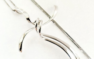 DonnaOro - Necklace with pendant White gold Diamond (Natural)