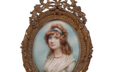ENGLISH SCHOOL, 19TH CENTURY Portrait of a young noble woman...