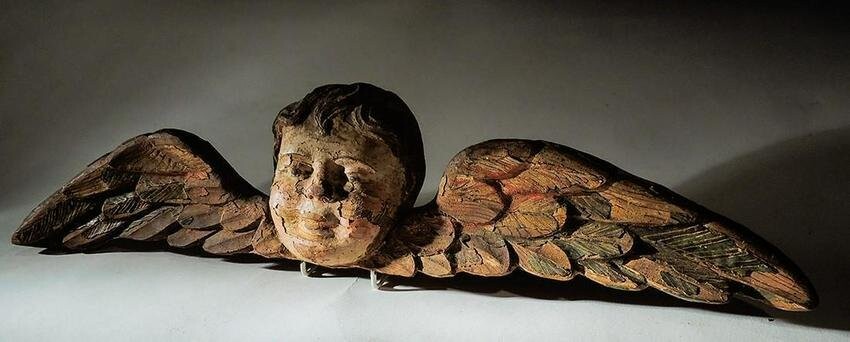 Early Flemish Angel Carving